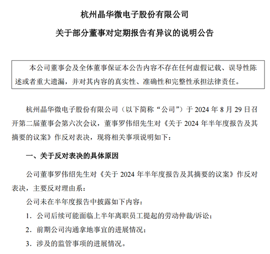 涉嫌信披违法违规！知名芯片股晶华微，被立案！